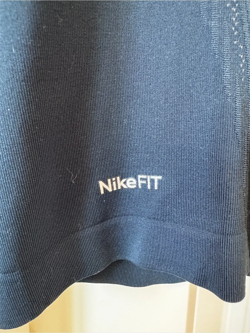 Vintage Nike Pro Fitted Seamless Compression Training Shirt Navy Men’s L